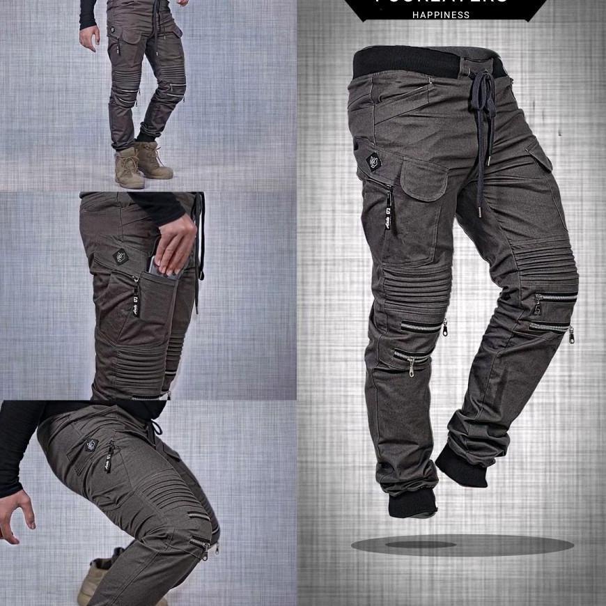 [COD] LP41 Celana Jogger celana Panjang pria celana cargo joger twill bikers zvtuk