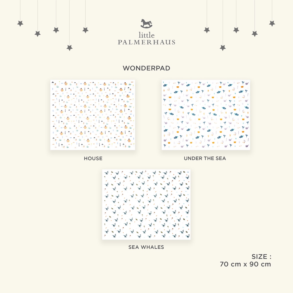 Little Palmerhaus Wonderpad /  PERLAK KUMA KUMA Perlak Bayi WATERPROOF Wonderpad 70x90cm