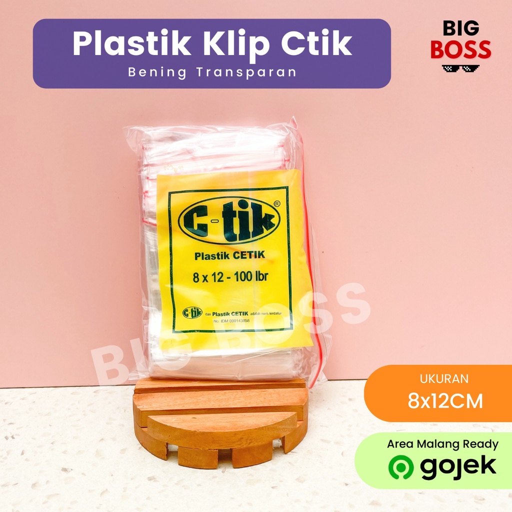 Kantong Plastik Klip Ziplock Bening CTIK