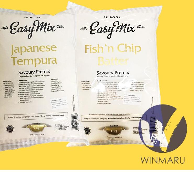 

Ramadhan⭐️Sriboga Easymix - Japanese Tempura - Fish n Chip Batter 1 Kg - tepung tempura