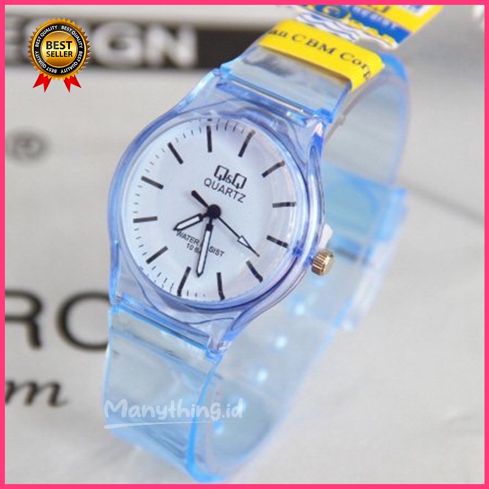 Jam Tangan Jelly Angka Rubber Transparant bening Karet Unisex TERMURAH