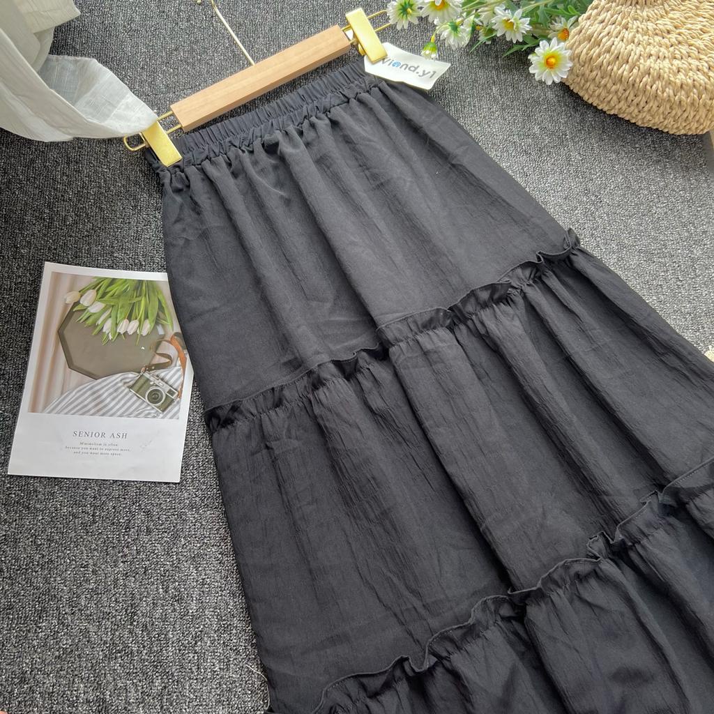 Rok Wanita Longskirt Korea Layer / Skirt Cewek Panjang 145