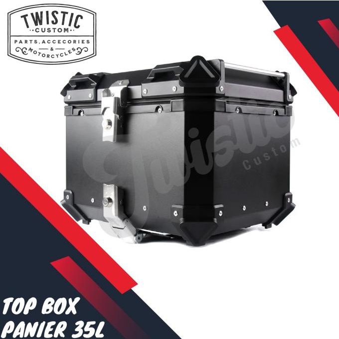 Top Box Pannier Aluminium 35L Motor Versys Cb150X Adv Xmax Klx Crf Adv