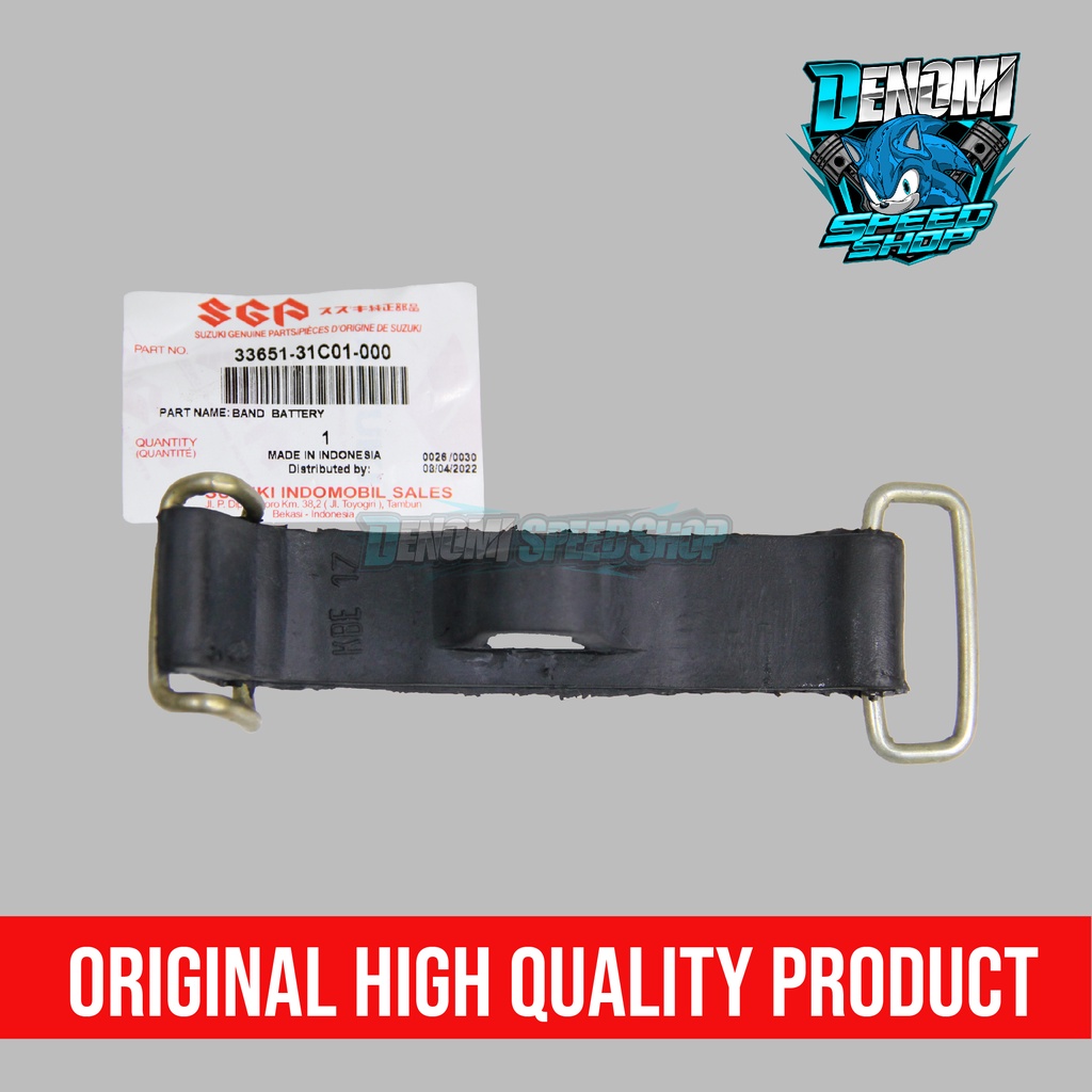 Karet Pengikat Sabuk Aki Accu Suzuki Satria 2 Tak Lumba Hiu Shogun 110 125 Smash Tornado 33651-31C01 Original SGP