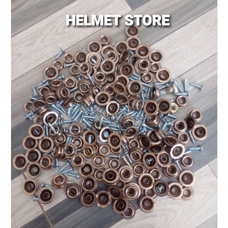1 Set Kancing Helm Bogo Retro