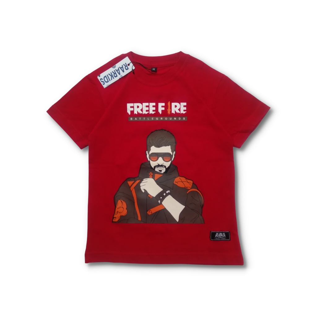 Baju kaos ff free fire anak laki laki karakter game untuk usia 1 8 tahun Distro Raarkids