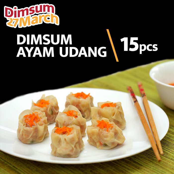 

Dimsum Ayam Udang Isi 15pcs Free Chili Oil & Mayonnaise