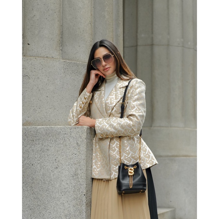 Myra Bag Small Black Buttonscarves