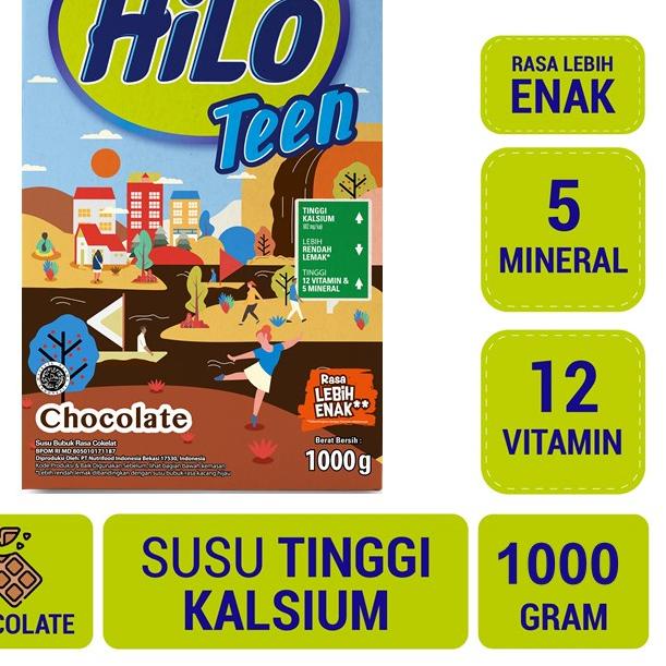 

☚ HiLo Teen Chocolate 1000 gram - Susu Tinggi Kalsium ➪