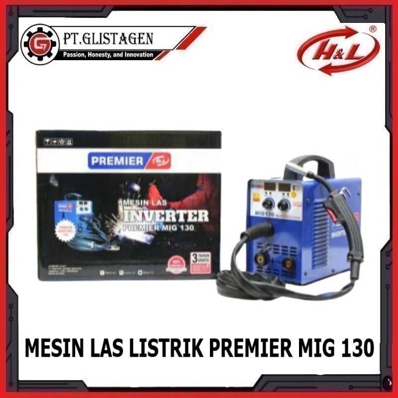 Mesin Las Listrik MIG CO2 Tanpa Gas Welding Gasless Premier MIG 130 HL