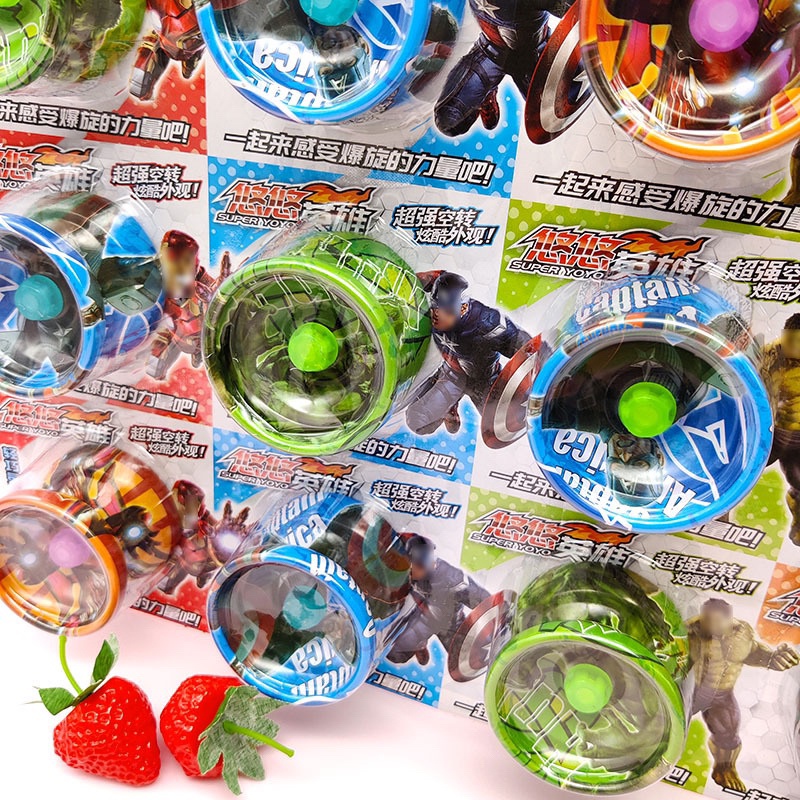 Mainan YOYO Besi karakter bermotif Avengers uk 5.5cm