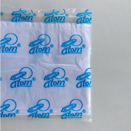 Tas Kresek ATOM B Bening 15 / kantong plastik / tempat sampah / plastik putih bening