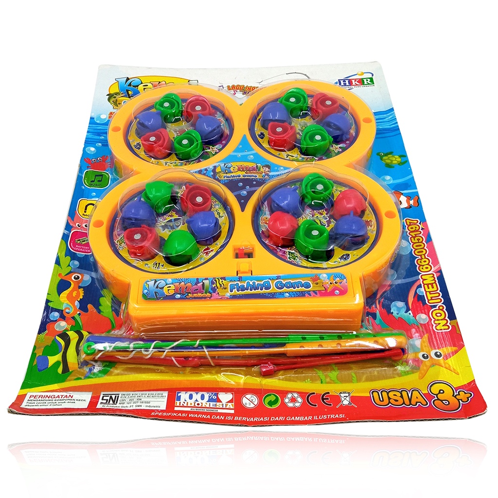 Pancing Ikan Magnet 4 Kolam Mainan Anak Fishing Games