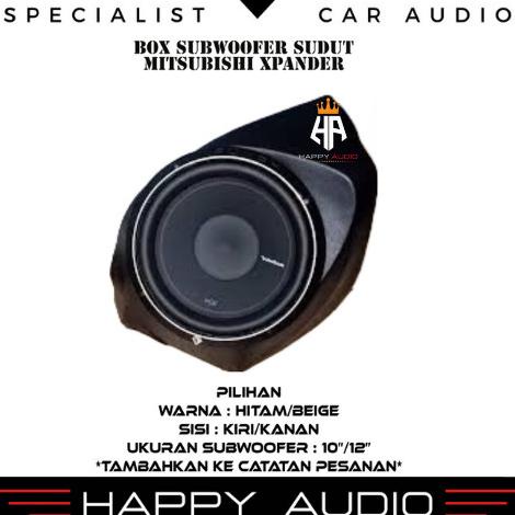 Box Sudut Bahan Mdf 18Mm Subwoofer Mobil Mitsubishi Xpander Hq