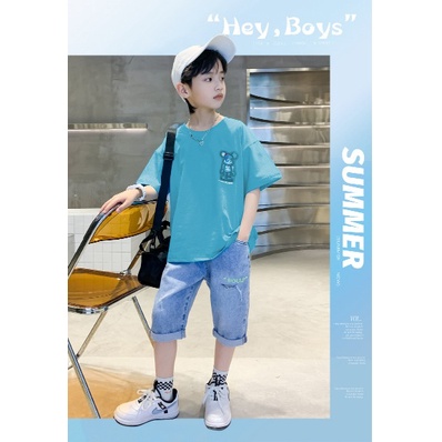 Setelan anak laki laki import MOTIF ROBOTIC MATA X +JEANS TEBAL- setelan anak teenager laki laki import