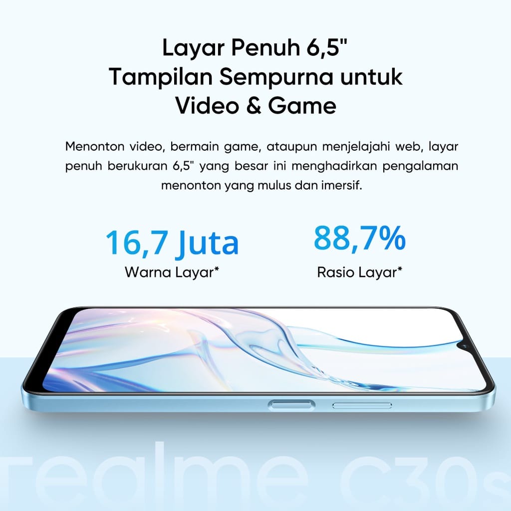 Realme C30s 4GB + 64GB Garansi Resmi Realme Indonesia