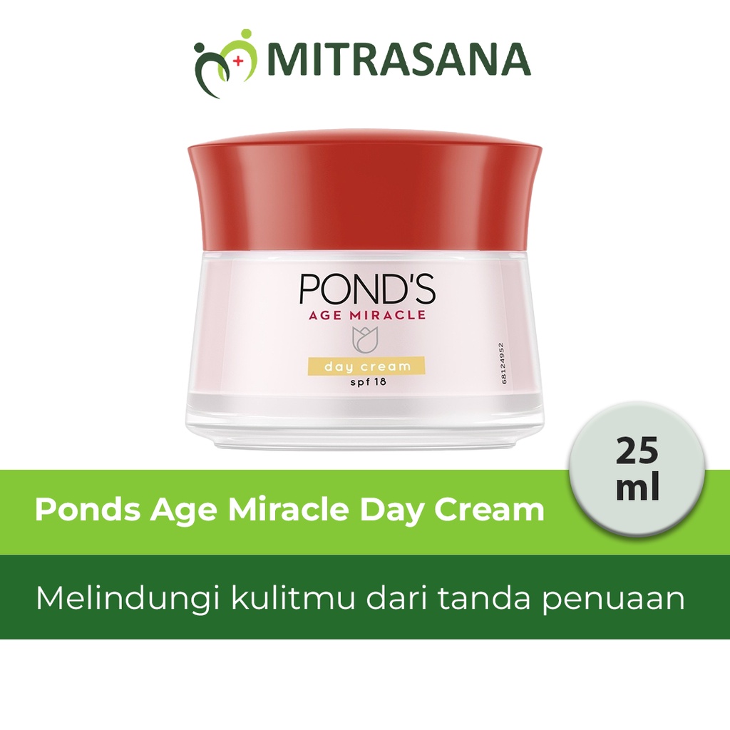 Ponds Age Miracle Day Cream Moisturizer Anti Aging+Glowing With Retinol &amp; Spf18 10G