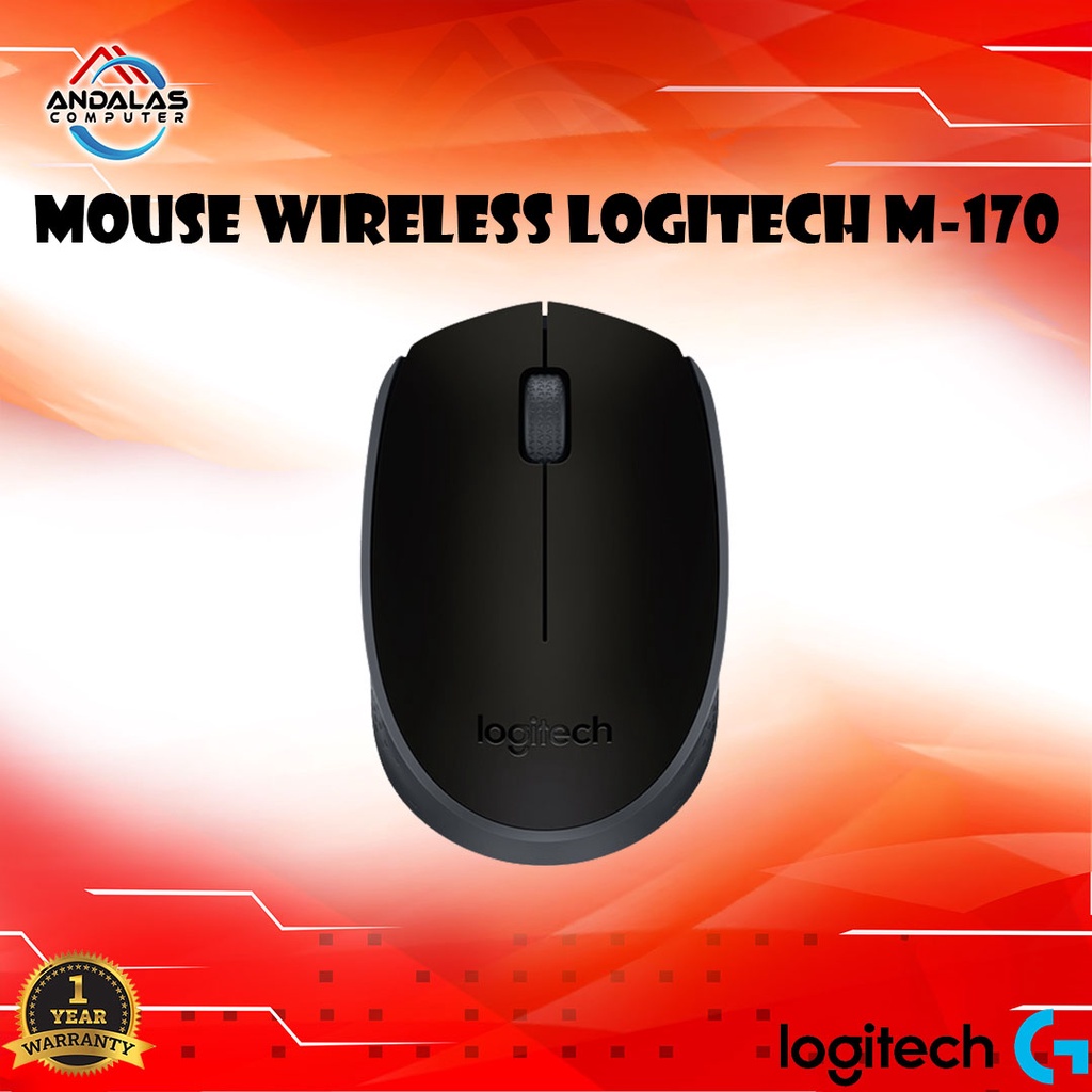 MOUSE WIRELESS LOGITECH M170 WIRELES KOMPUTER LAPTOP PC