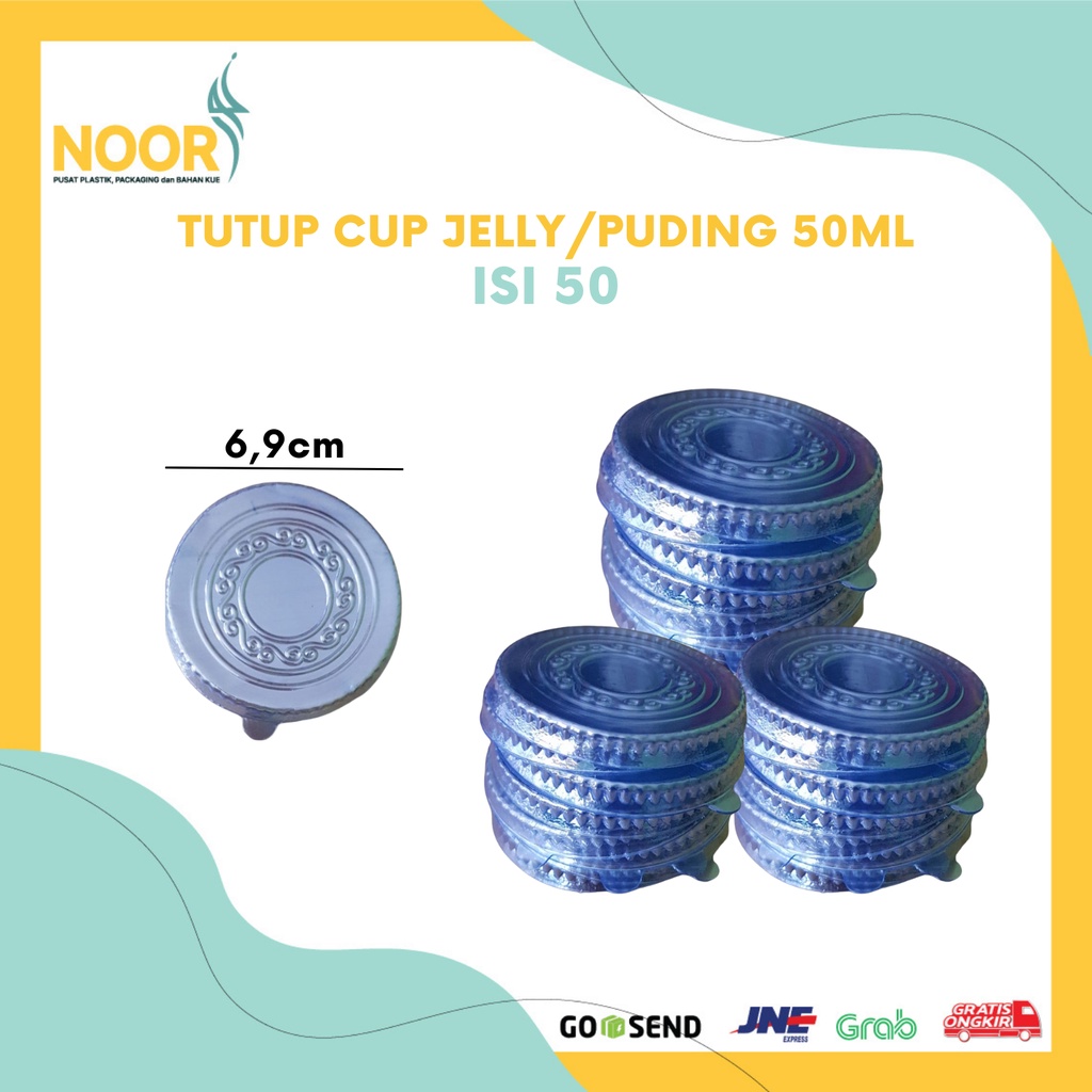 Tutup Cup Jelly Tutup Cup Puding 50ml Tebal