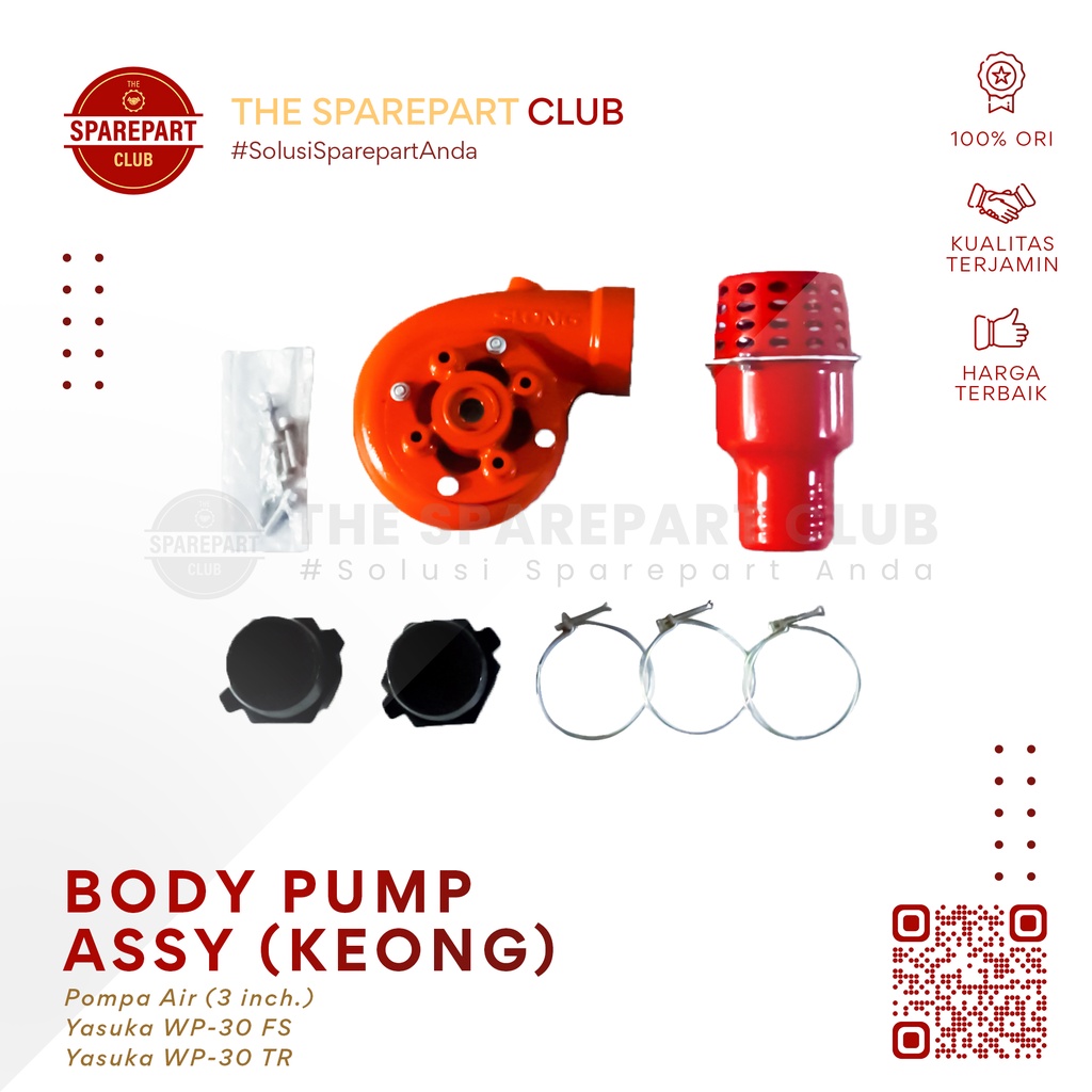 Body Pompa Keong Yasuka WP-30 FS / WP-30 TR (3 inch.) - Body Pump Assy