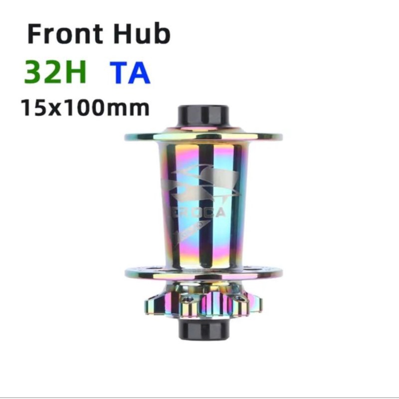 Meroca Hub Freehub TA Thru Axle Hub Sepeda 5+2 Bearing 6 Pawl 32 Hole Colorful