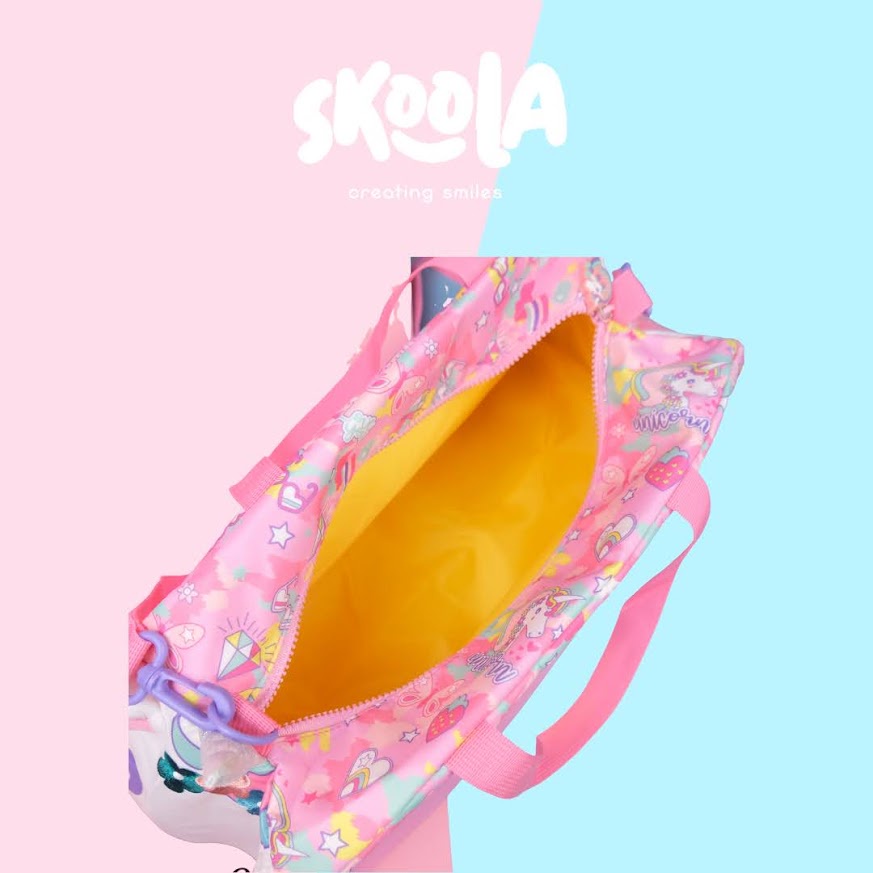 Skoola Tas Travel Pakaian Gym Anak Perempuan Unicorn - Duffle