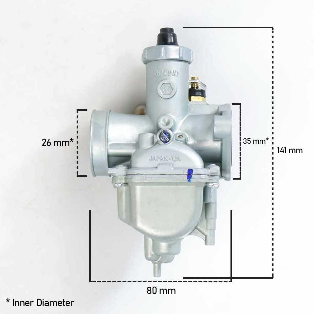 Karburator Motor Carburetor Engine Motorcycle 26 mm - VM22 - Silver