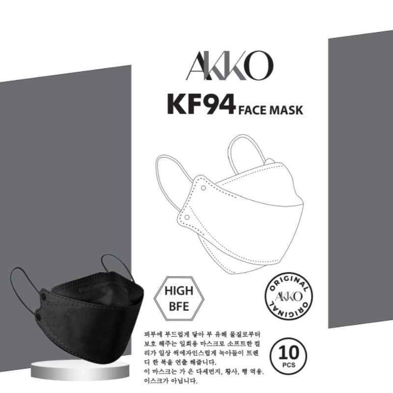 MASKER KF94 AKKO COLOR SERIES ISI 10PCS PREMIUM KF94 MASK