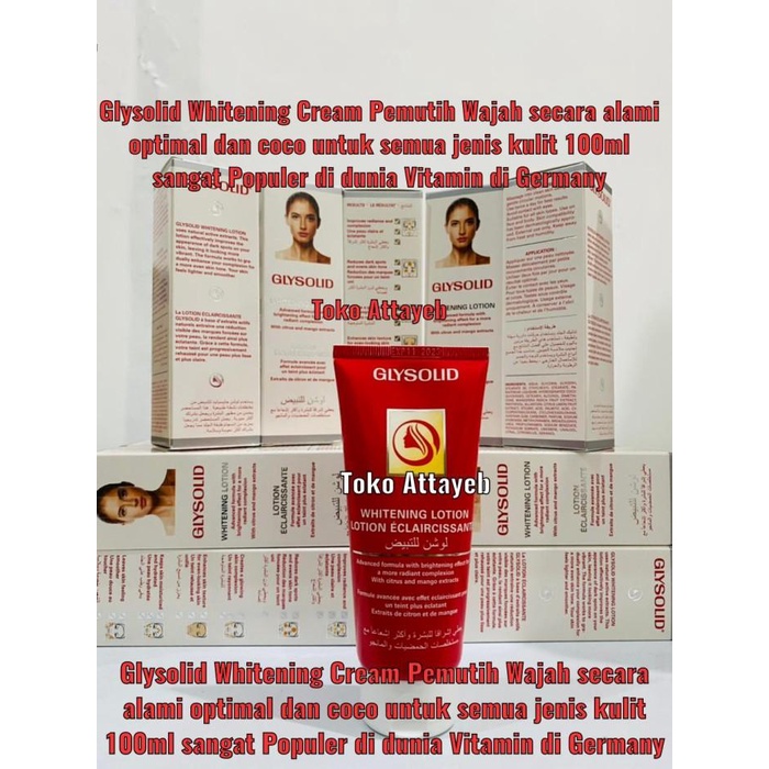 Glysolid Whitening Lotion Pemutih Agar Cepat Putih Cream Flek Noda 100