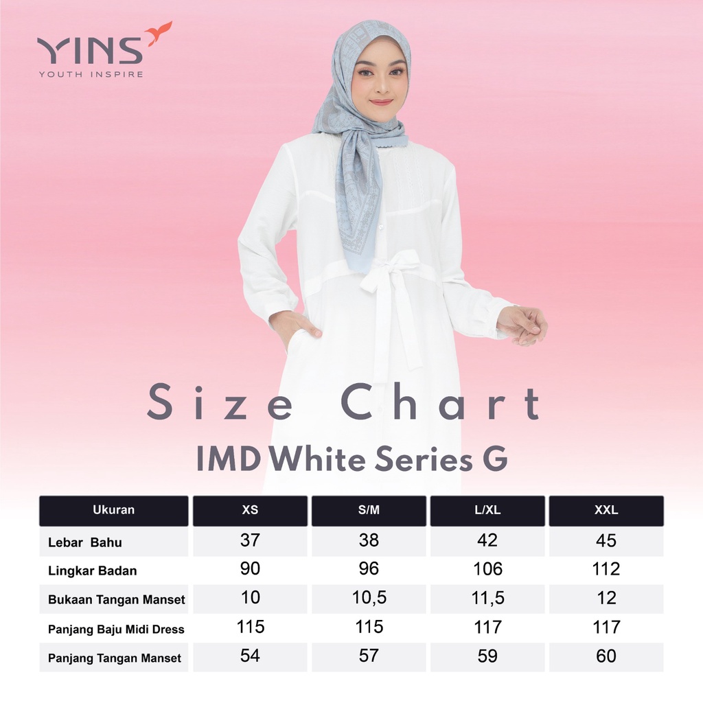 (BISA COD) INSPIRE WHITE SERIES Atasan Putih Bahan Airflow Jasmine Dengan Varian Model Kekinian Muslim OOTD