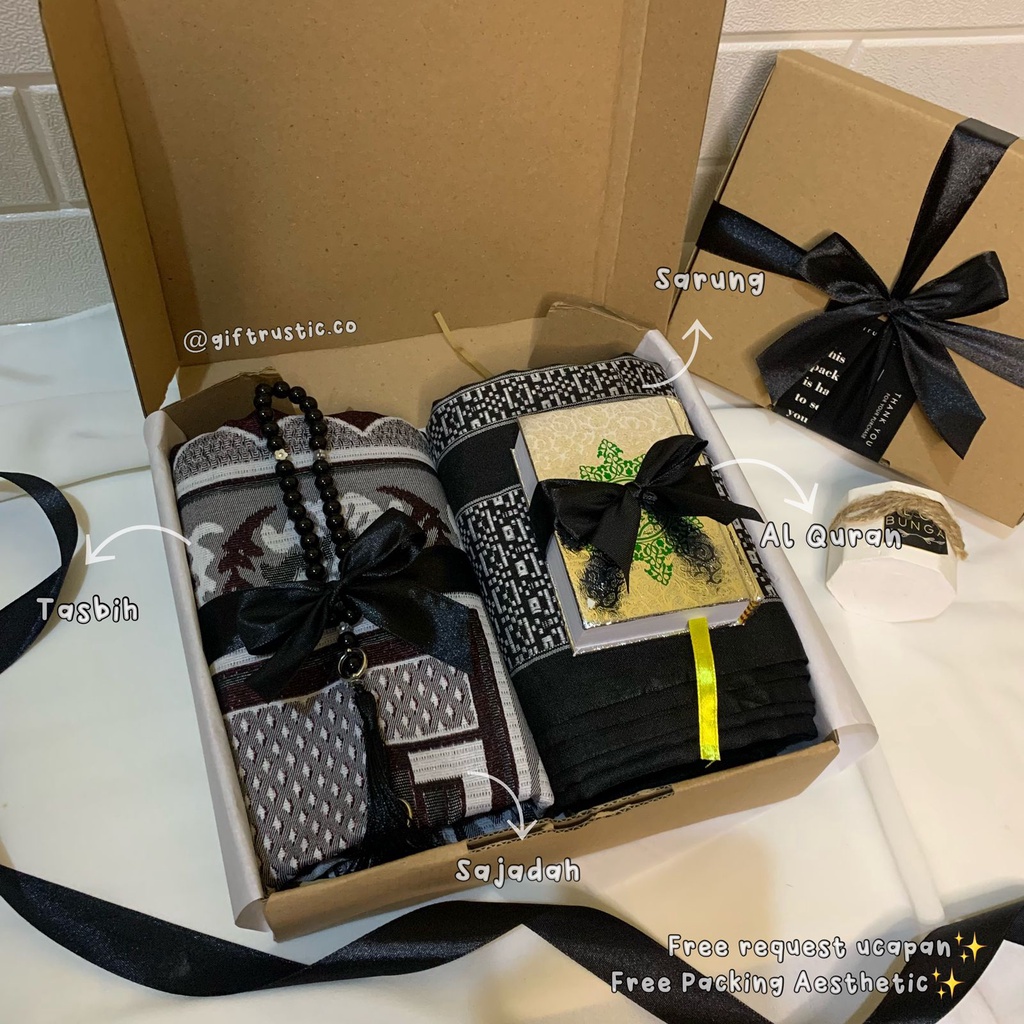 HAMPERS HADIAH PACAR / HADIAH ULANG TAHUN COWOK SET / HAMPERS EID FITRI / AL QURAN SAJADAH