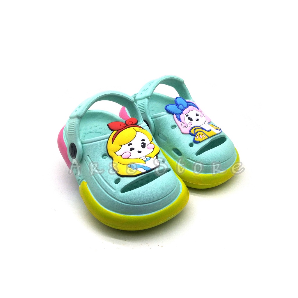 Sendal Baim Lucu Anak Perempuan Umur 1 - 6 Tahun Terbaru / Sandal Anak Cewek Tali Belakang Karakter Princess Disney