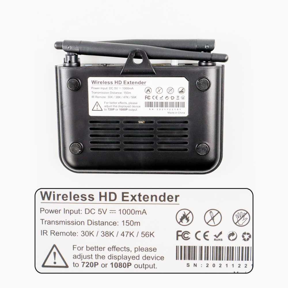 AV Sender Wireless Transmitter Receiver 2.4GHz 150M - BIN-850 - Black