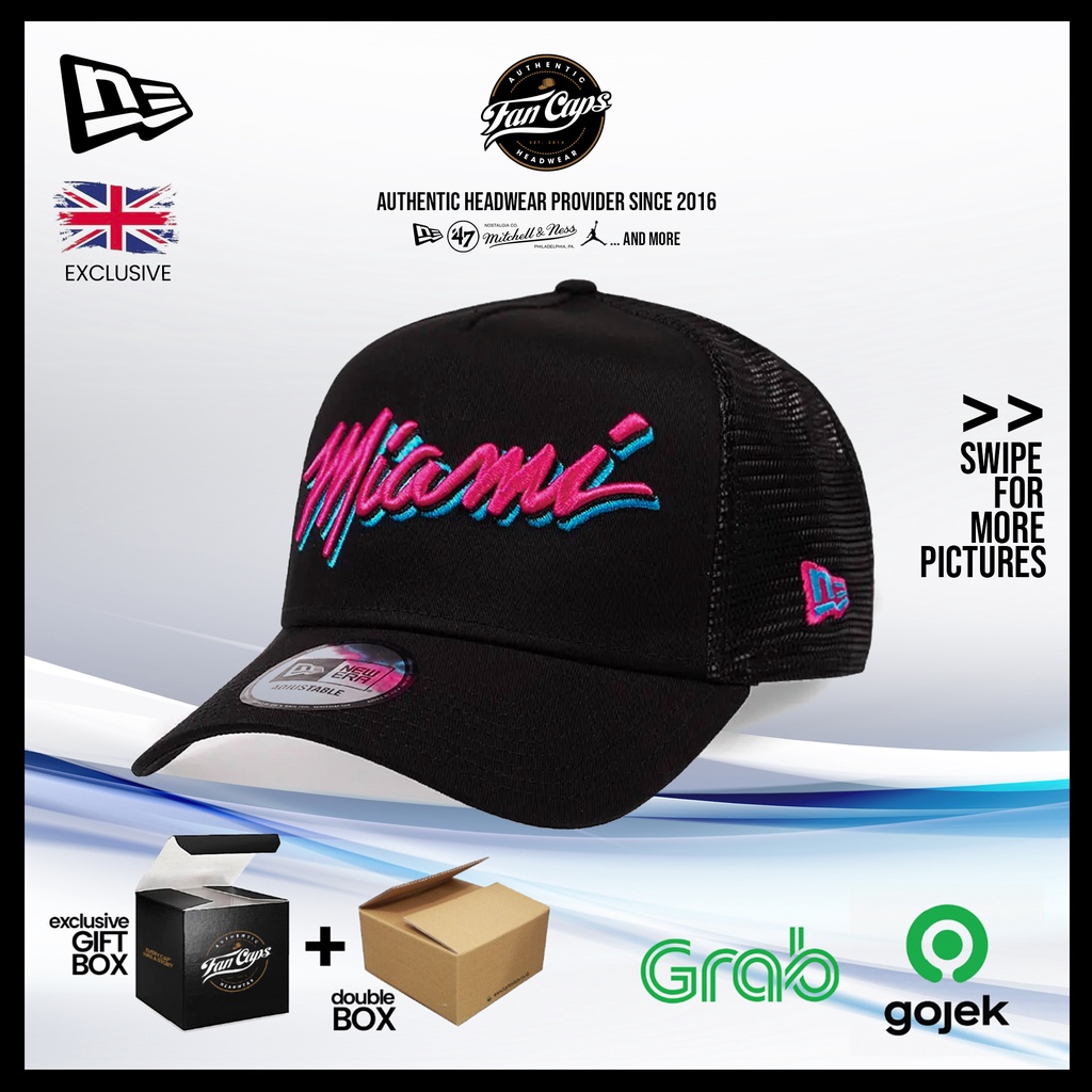 [EXCLUSIVE] Miami Heat Vice Trucker A-Frame 9FORTY| Topi New Era