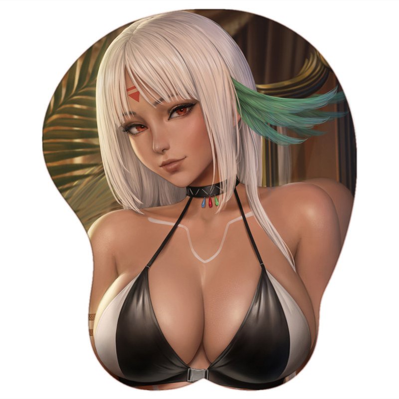 Seksi Kecantikan Payudara Besar 3D Mouse Pad Lucu Manga Pad dengan Pergelangan Tangan Anime Oppai Si