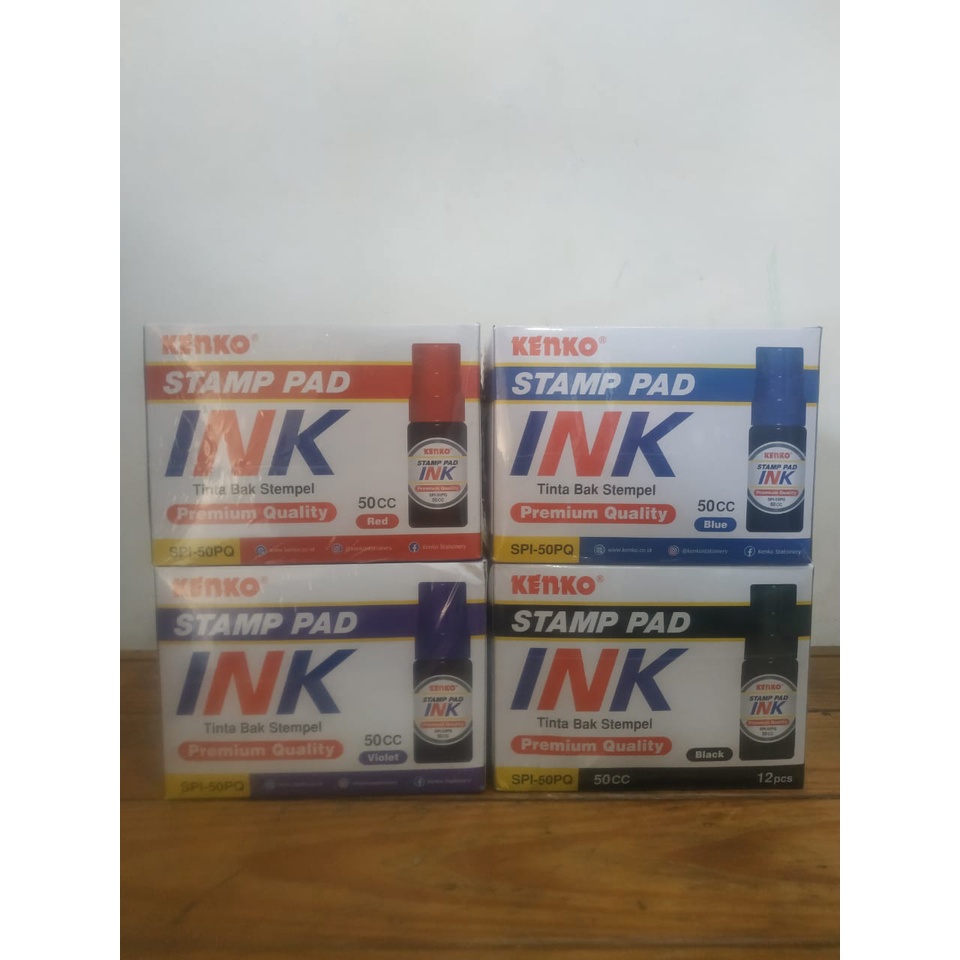 

Stamp Pad Ink SPI-50PQ Kenko Tinta Bak Stempel PREMIUM 50cc