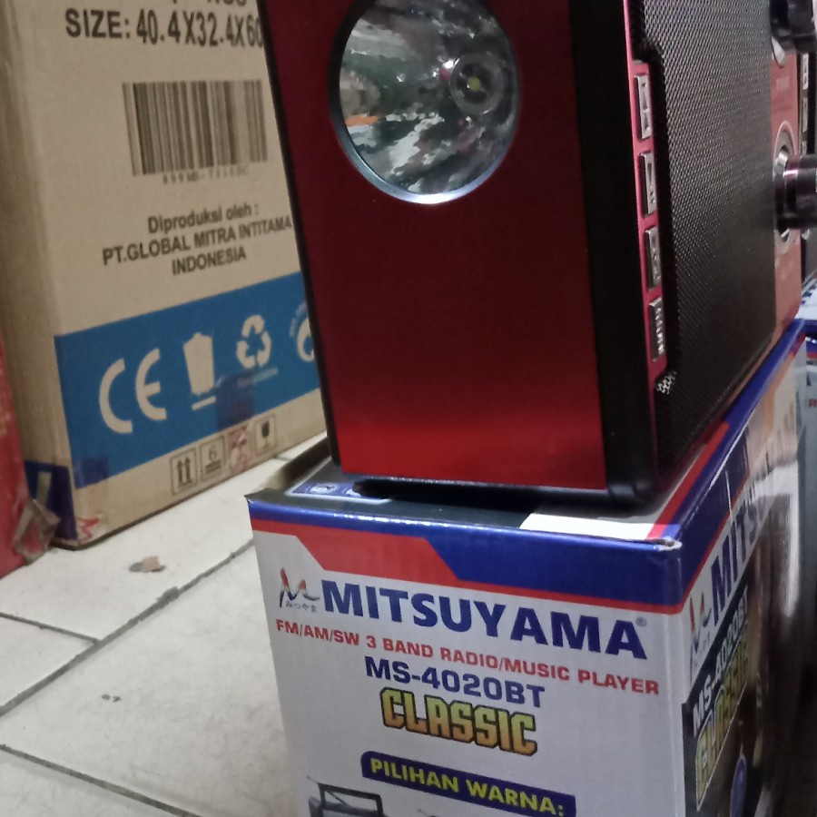 Speaker Bluetooth Radio FM USB senter Mitsuyama Ms- 4020BT Classic