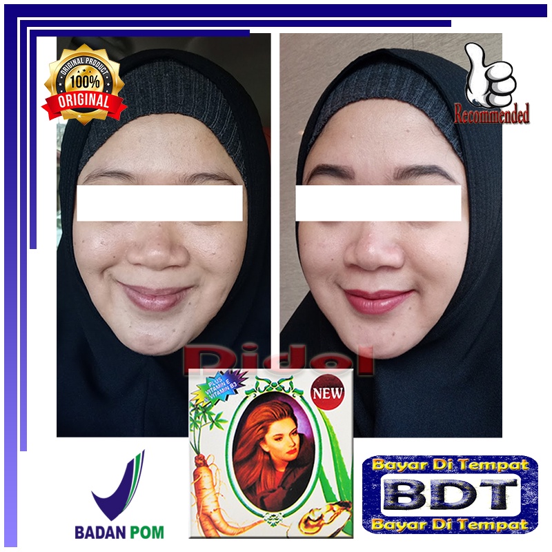 U.B GINSARA HERBAL PEARL CREAM NETTO 5g/Pcs Cream Wajah Herbal Ginseng Untuk Kulit Kombinasi Whiteni