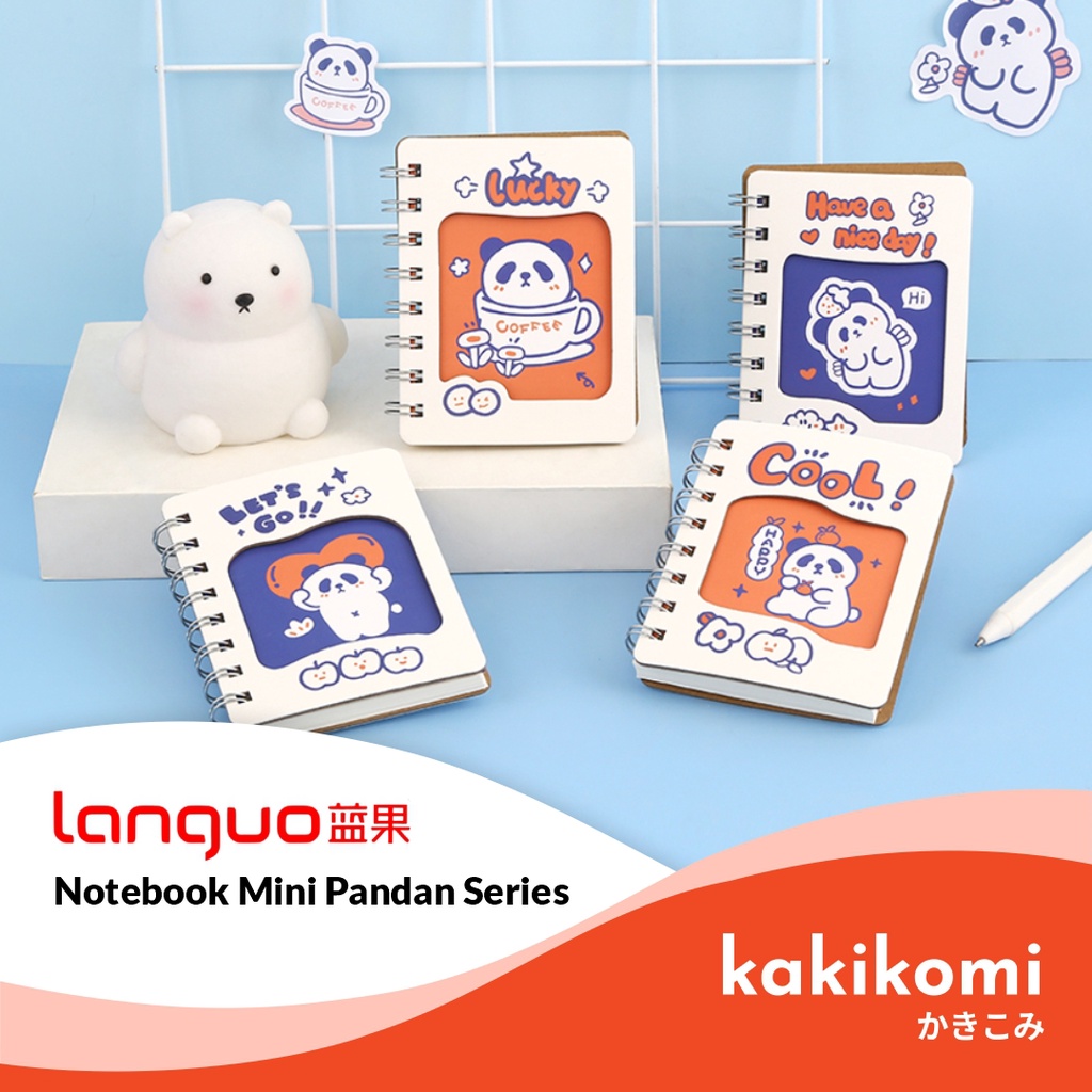 

Buku Catatan Mini Languo Panda Series Mini Spiral Notepad Notebook Mini Karakter Murah