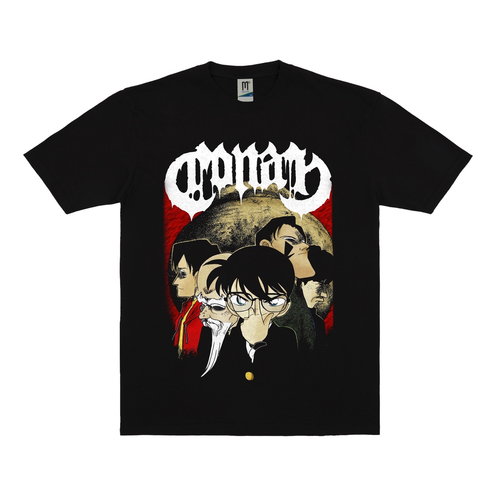 KAOS ANIME DETECTIVE CONAN PARODY | T-SHIRT DETECTIVE CONAN | DETECTIVE CONAN HITAM