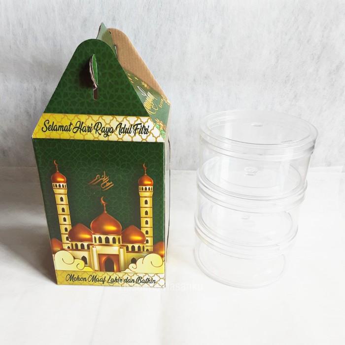 

Cake Box, Box Kue Kering Lebaran Ukuran 3 Toples 500 G 095