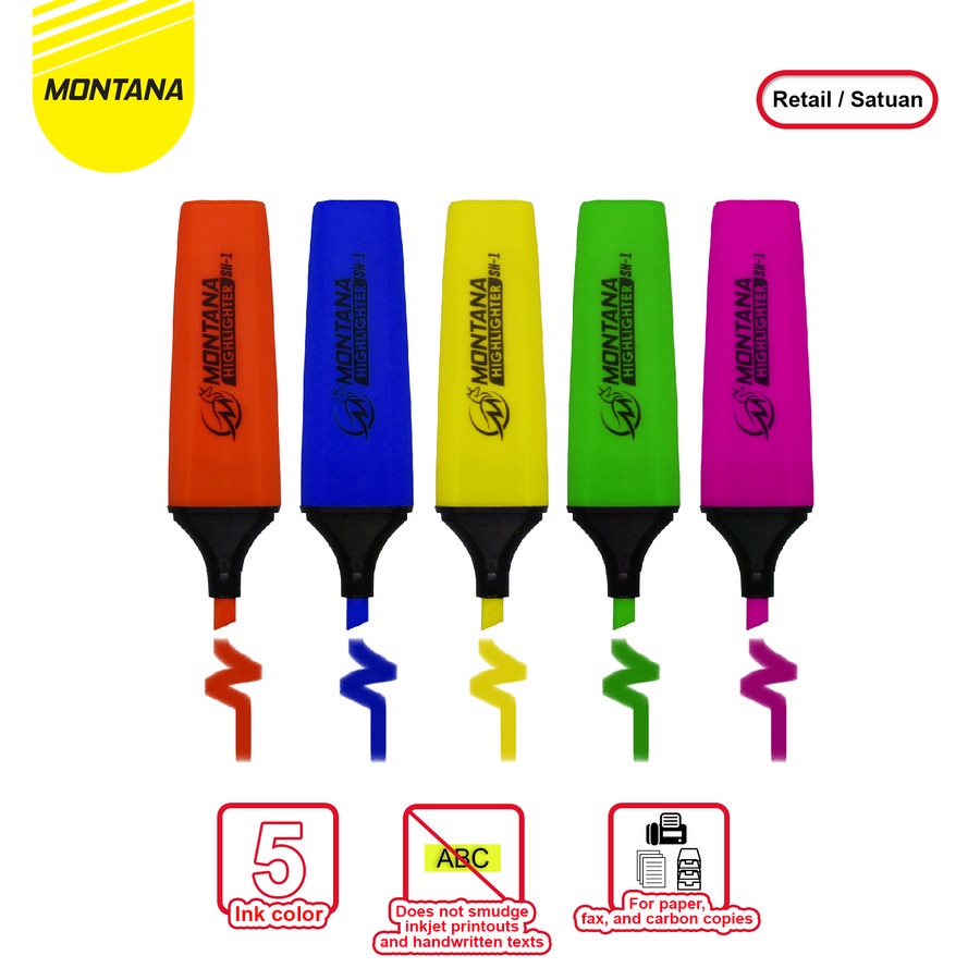 Highlighter / Penanda Berwarna Montana SH-1