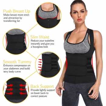 Korset Wanita Pembentuk Tubuh Slimming Body Shaper Zipper - HL-8 Mampu mengatasi beragam masalah di tubuh Anda seperti postur tubuh kurang tegak, perut buncit, hingga dada kendur. Gunakan saat berolahraga karena mampu membuat Anda berkeringat 3 kali lebih