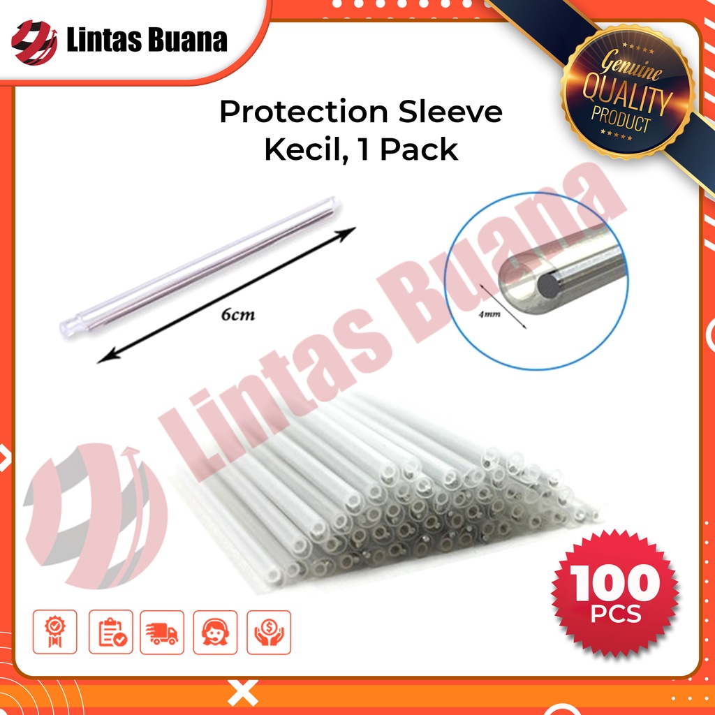 Protection Sleeve Kecil Fiber Optic Pelindung Sambungan FO 100pcs