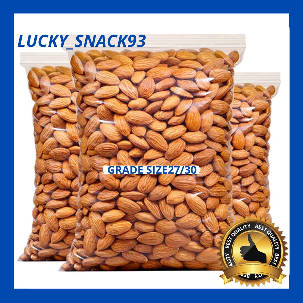 

KACANG ALMOND MENTAH KUPAS PREMIUM 1KG (uk 27/30)