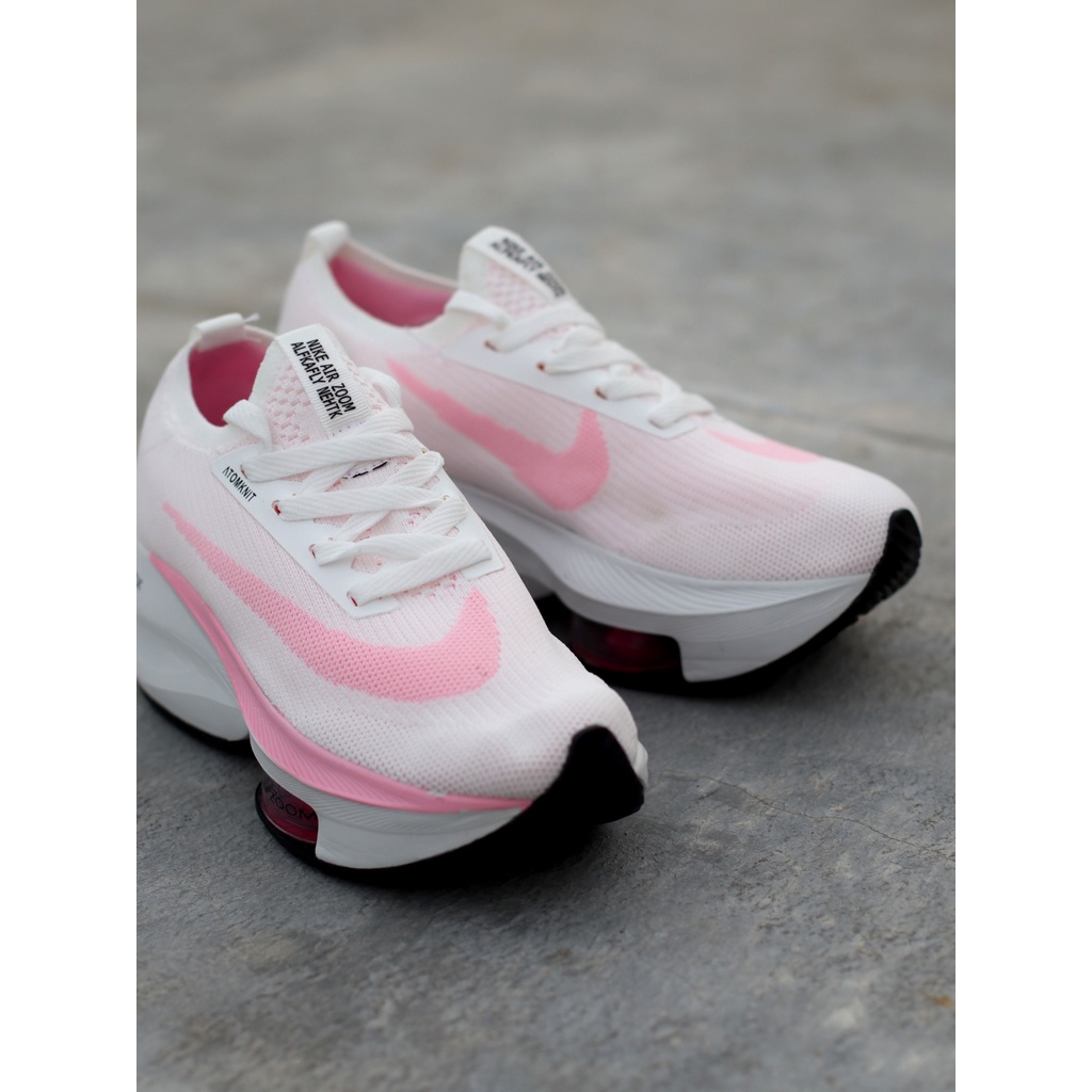 SEPATU JOGGING WANITA ZOOM X ALPHAFLY WHITE PINK