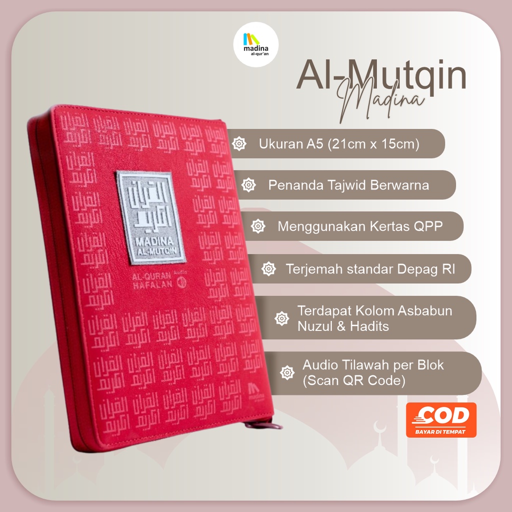 Alquran Hafalan Mudah Terjemahan Perkata Tajwid Resleting Ukuran A5 Warna Untuk Kado Wanita Cantik