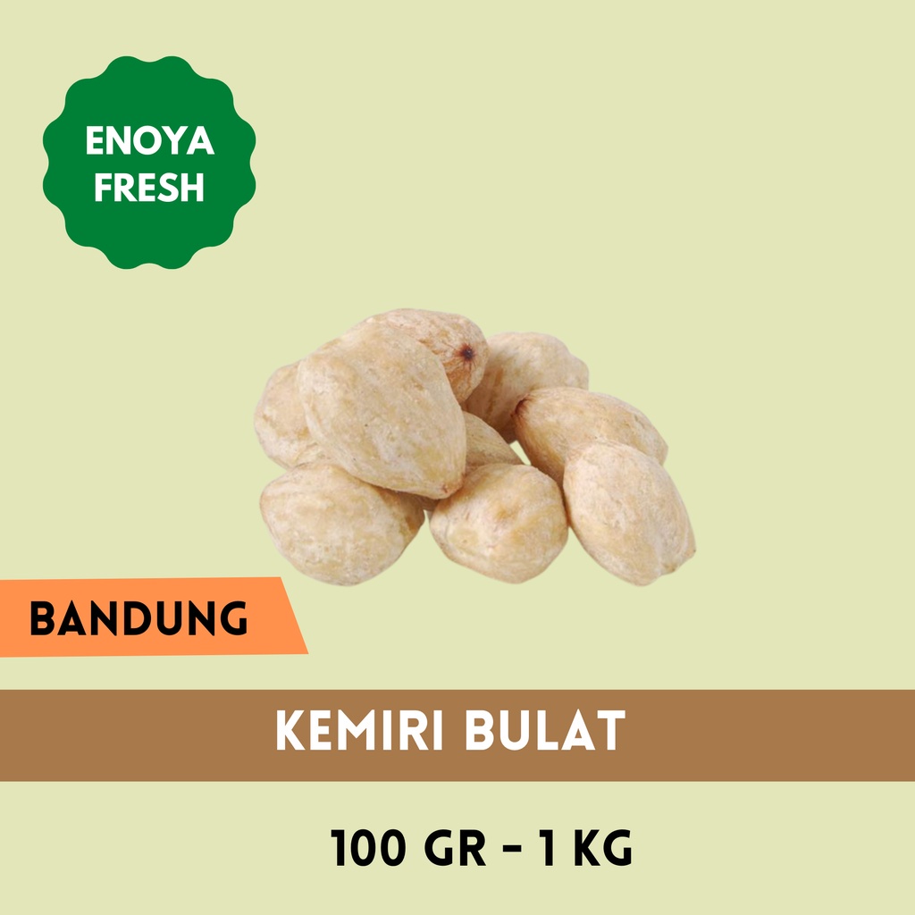 

Kemiri bulat 100 gr - 1 kg Bandung