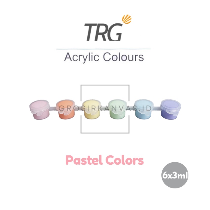 

Grosir TRG Acrylic Colour Pastel Set 6 Warna - Cat Akrilik Kanvas Lukis Canvas Paint Acrylic Color 3 ml