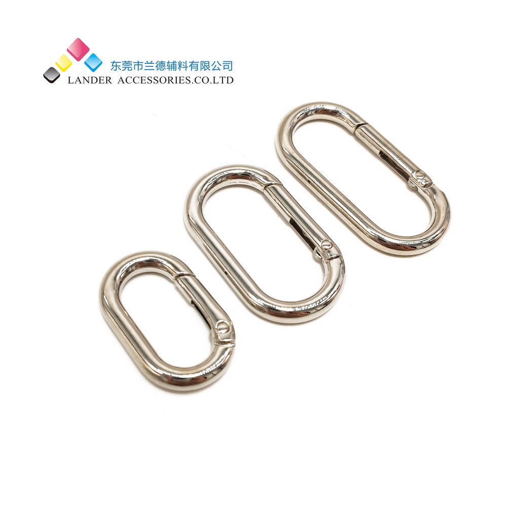 Kew-kew Ring Oval Alloy Cantelan Tas Kaitan Tas Carabiner Pria Wanita LANDER / Dogclips / BG-33